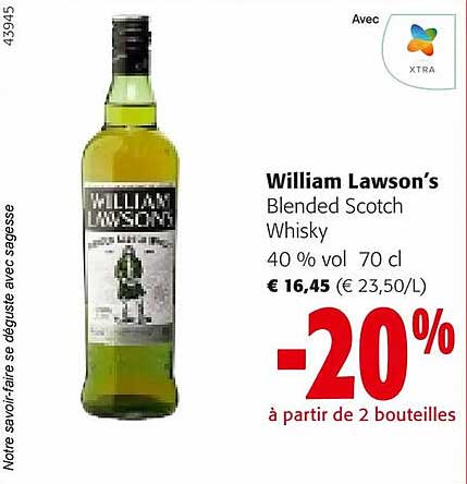 william lawson's blended scotch whisky 40 % vol.