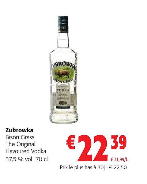 zubrowka bison grass the original flavoured vodka