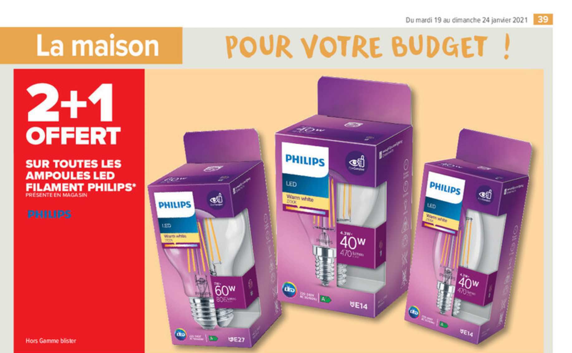 ampoules led filament philips