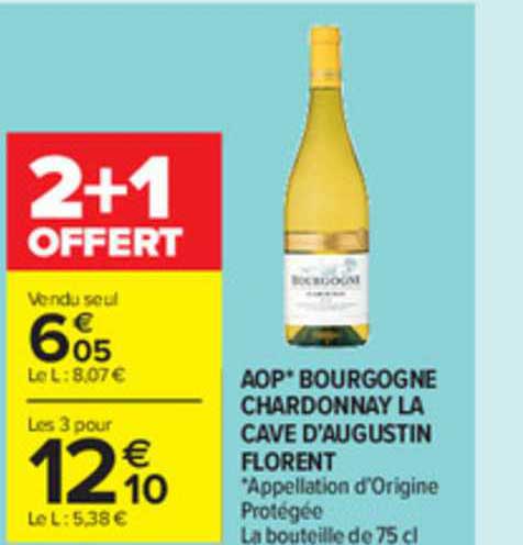 aop bourgogne chardonnay la cave d'augustin florent