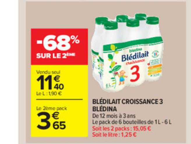 Blédilait Croissance 3 Blédina