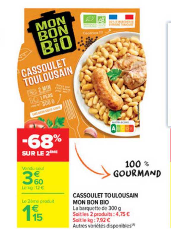 cassoulet toulousain mon bon bio