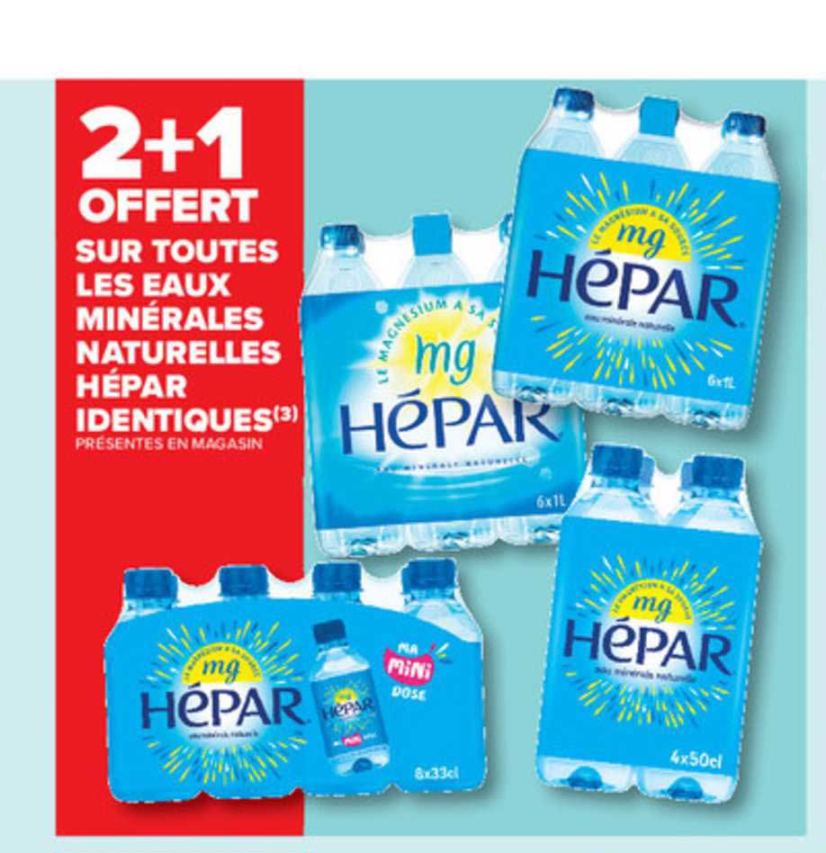 eaux minérales naturelles hépar identiques