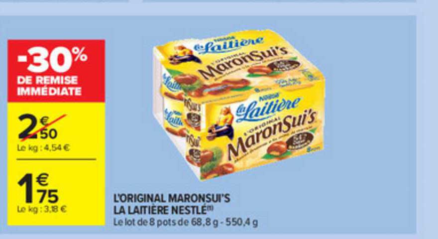 L'original Maronsui's La Laitière Nestlé
