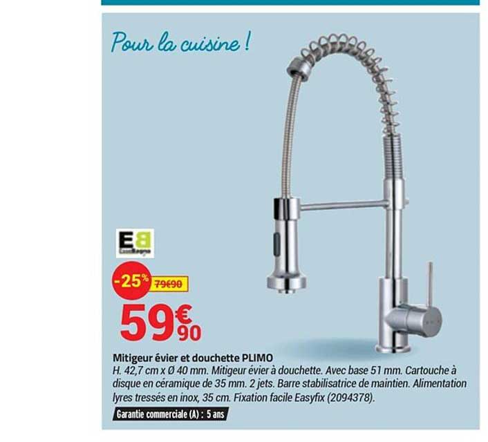 Mitigeur évier Et Douchette Plimo