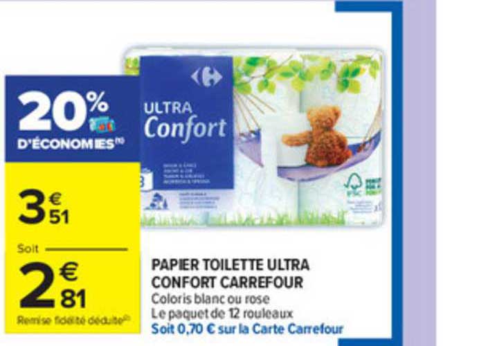 Papier Toilette Ultra Confort Carrefour