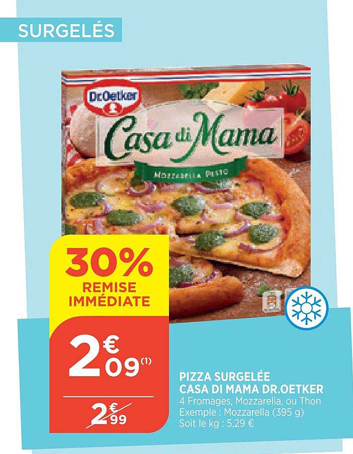pizza surgelée casa di mama dr.oetker