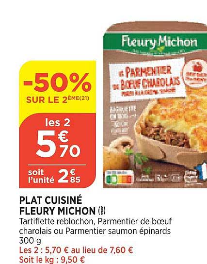 Plat Cuisiné Fleury Michon