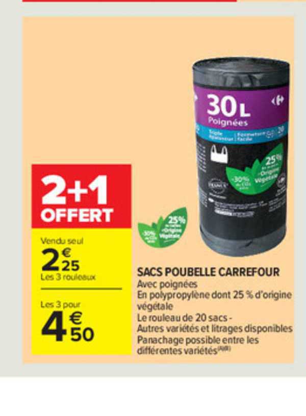 Sacs Poubelle Carrefour
