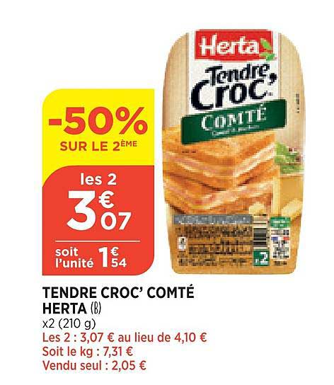 Tendre Croc' Comté Herta