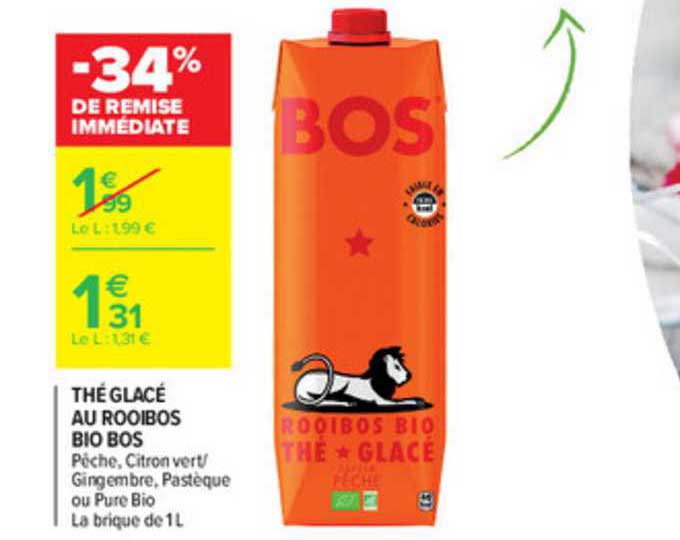 thé glacé au rooibos bio bos