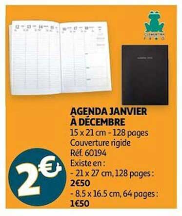 agenda janvier à décembre