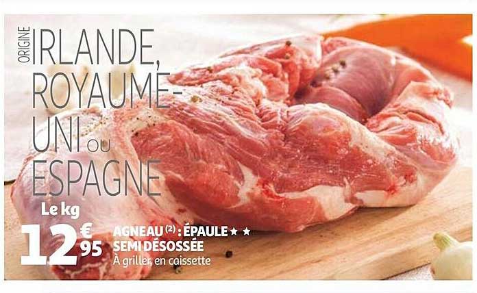 agneau : épaule ** semi désossée