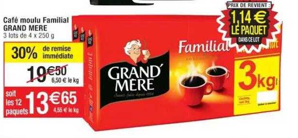 Café Moulu Familial Grand Mère