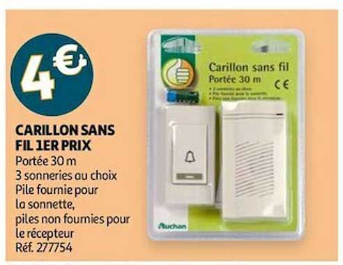 carillon sans fil 1er prix
