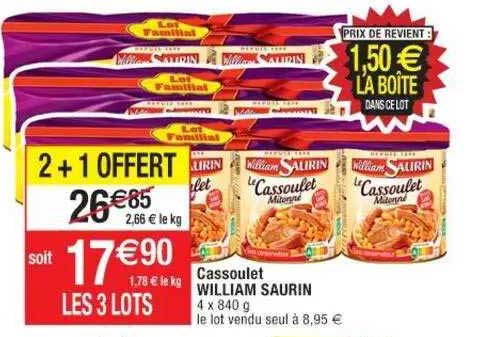 cassoulet william saurin
