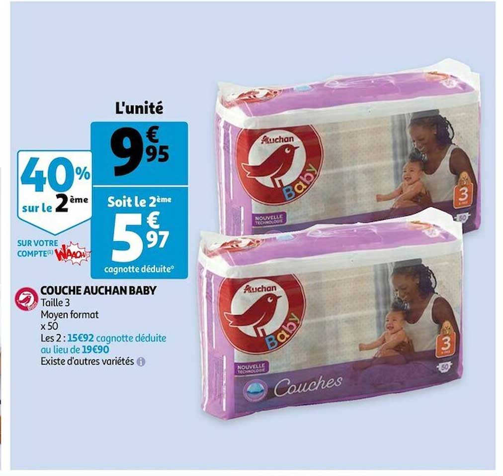 Couche Auchan Baby