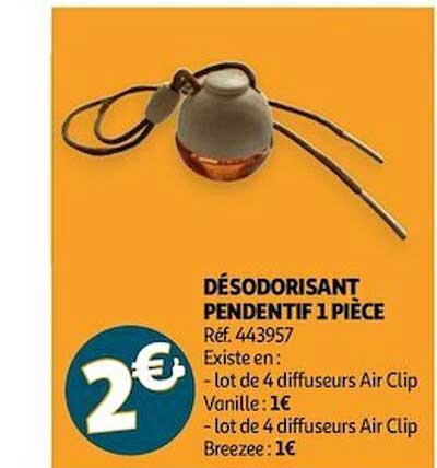 désodorisant pendentif 1 pièce