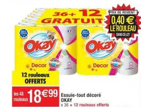 essuie-tout décoré okay