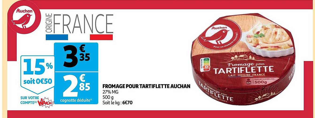 Fromage Pour Tartiflette Auchan