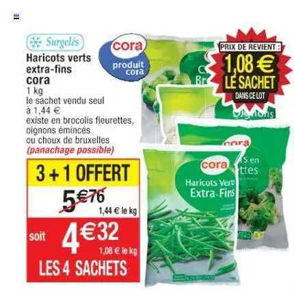 haricots verts extra-fins cora