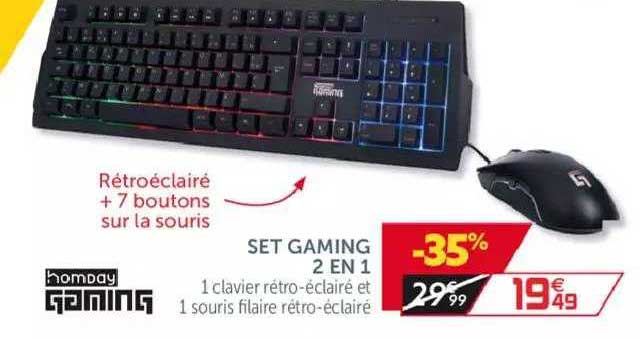 hombay gaming set gamin 2en1