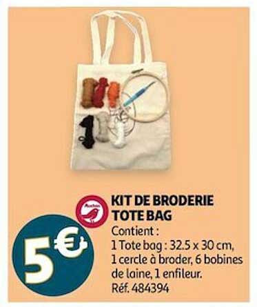 kit de borderie tote bag