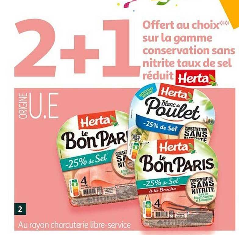 La Gamme Conservation Sans Nitrite Aux De Sel Réduit Herta
