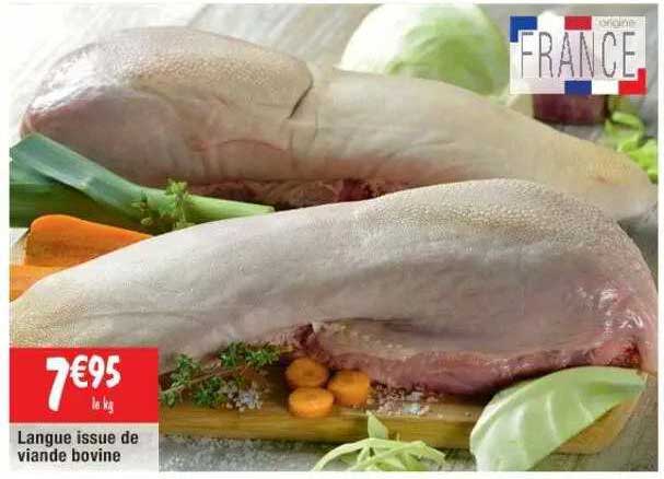 langue issue de viande bovine