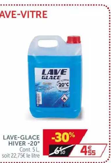 lave-glace hiver -20°