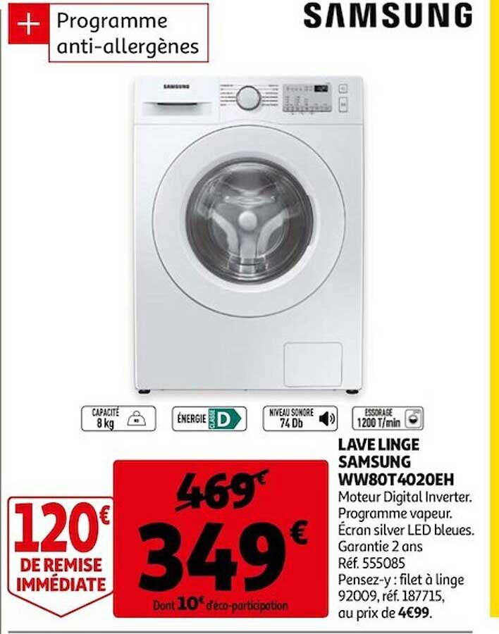 lave linge samsung ww80t4020eh