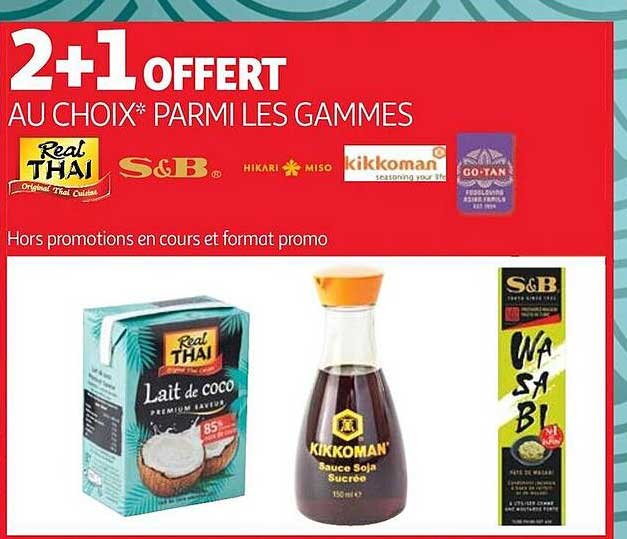 Les Gammes Real Thaï, S&b, Hikari & Miso, Kikkoman, Go-tan