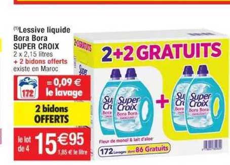 Lessive Liquide Bora Bora Super Croix