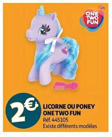 licorne ou poney one two fun