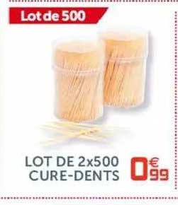 lot de cure-dents