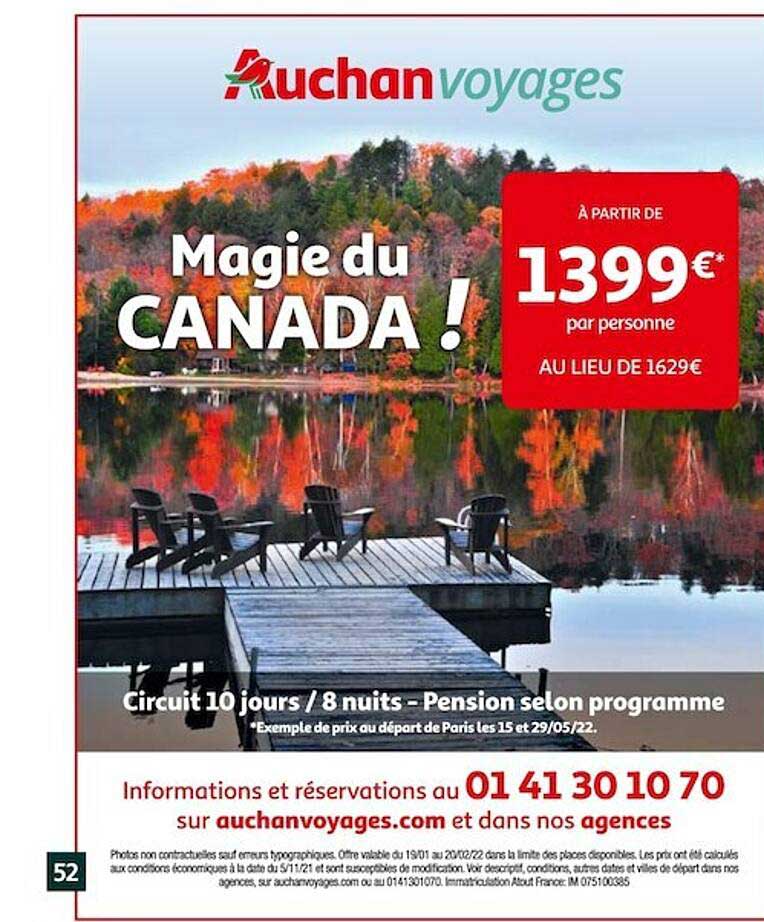 magie du canada ! circuit 10 jours - 8 nuits - pension selon programme