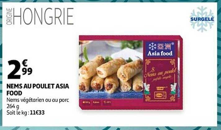 nems au poulet asia food