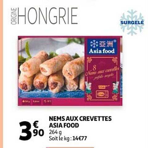 nems aux crevettes asia food