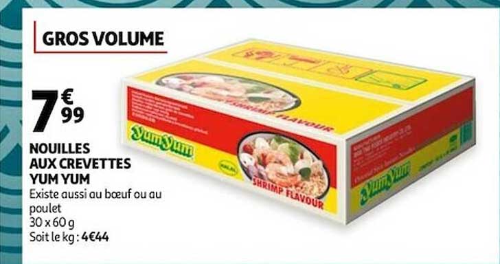 nouilles aux crevettes yum yum