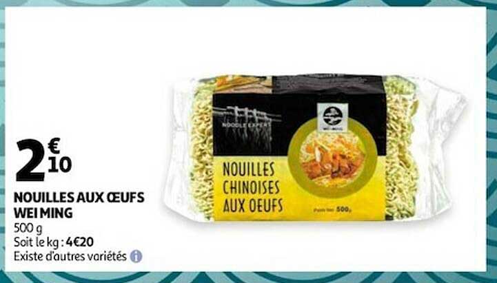 nouilles aux oeufs wei ming