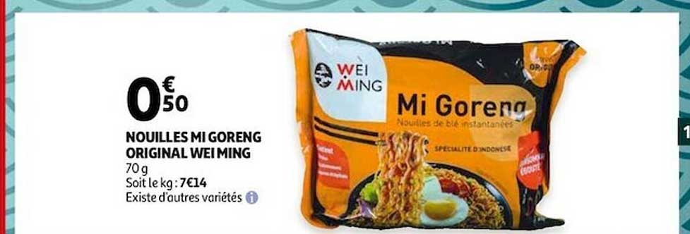 nouilles mi goreng original wei ming