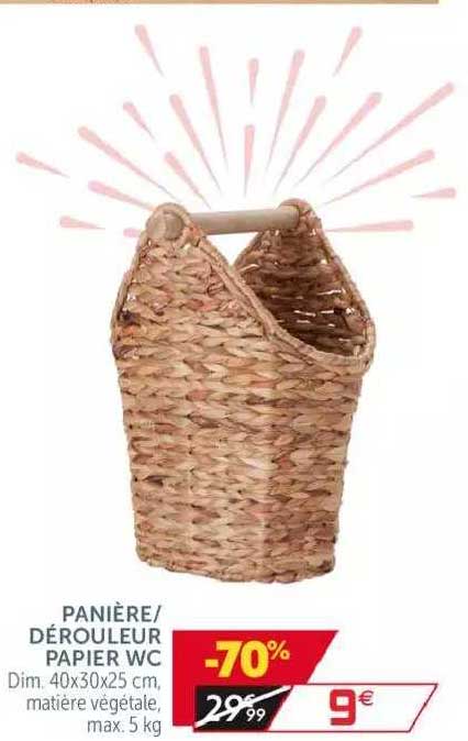 Panière-dérouleur Papier Wc