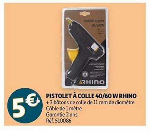Pistolet à Colle 40-60 W Rhino