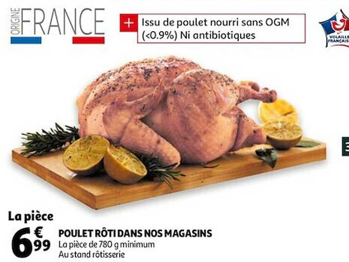 poulet rôti dans nos magasins