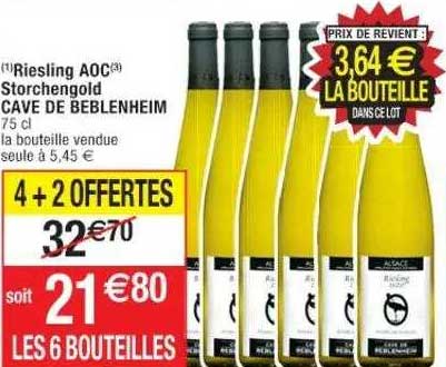 Riesling Aoc Storchengold Cave De Beblenheim