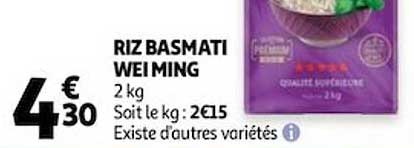 riz basmati wei ming