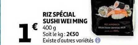 riz spécial sushi wei ming