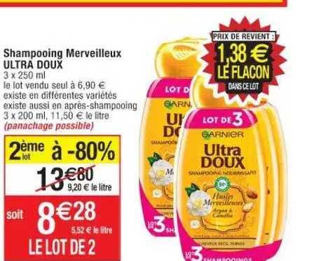 shampooing merveilleux ultra doux