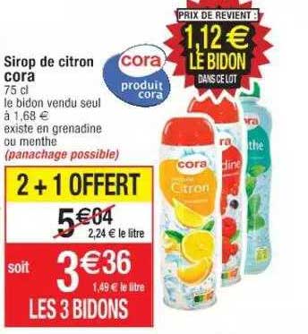 Sirop De Citron Cora