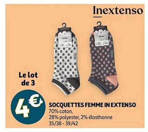 socquettes femme in extenso